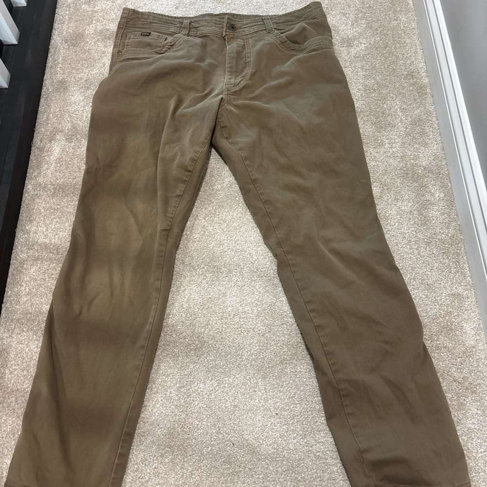 Kuhl Revolt Pants Mens Size 36x32 Brown Hiking  Jean Sweat Pant Comfort
